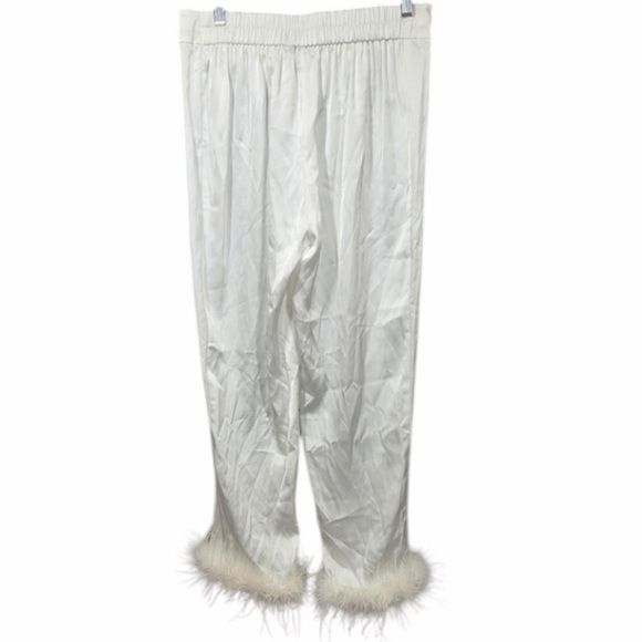 NADINE MERABI Darbie White Pajama Set Small/Medium 5475 - Picture 9 of 16